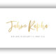 »Jahwe Rapha« Postkarte gold