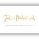 »Jahwe Mekaddesh« Postkarte gold