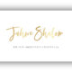 »Jahwe Shalom« Postkarte gold