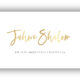 »Jahwe Shalom« Postkarte gold