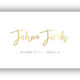 »Jahwe Jireh« Postkarte gold