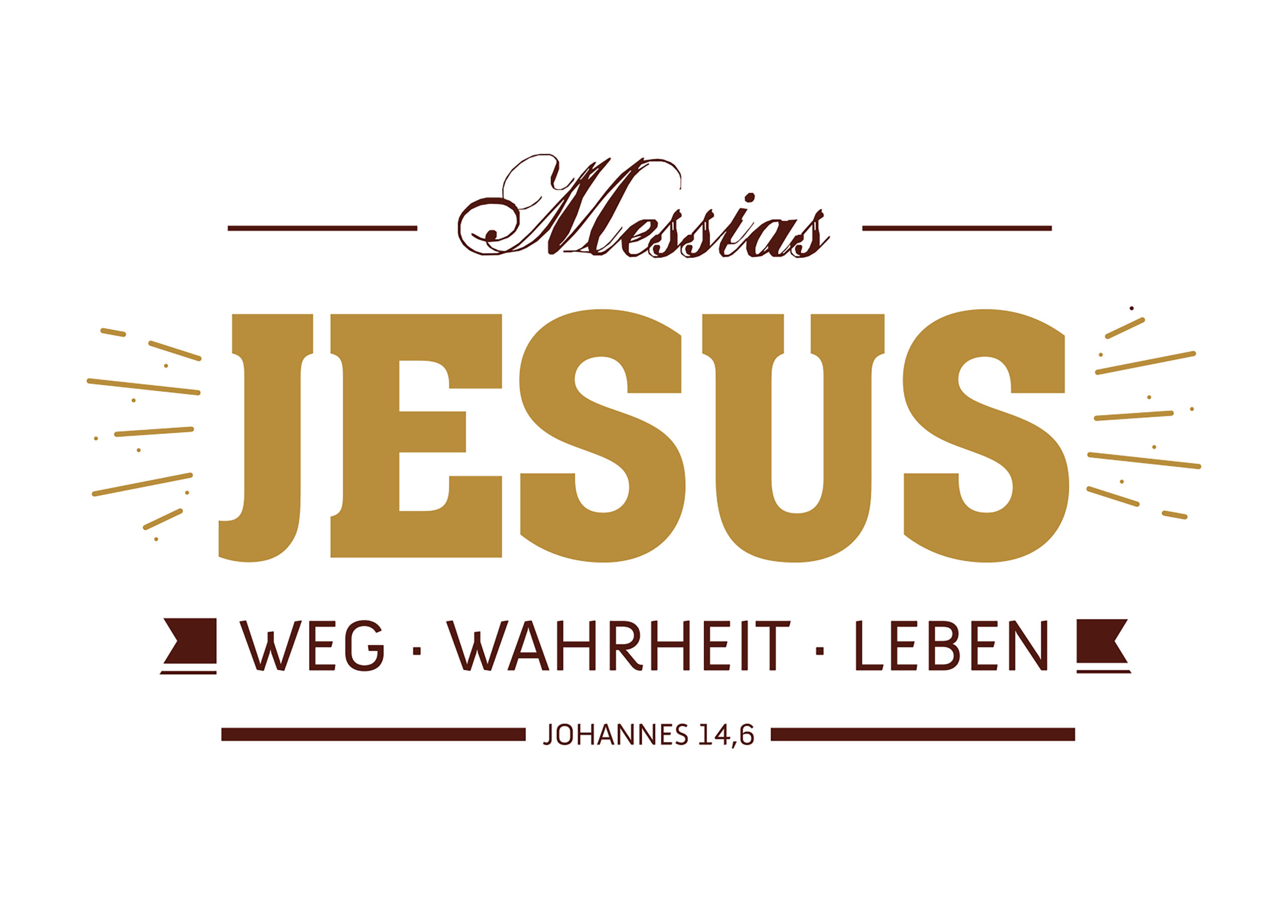 »JESUS: Weg Wahrheit Leben« Postkarte
