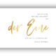 Zitat-Postkarte »Der Eine« Z06 gold